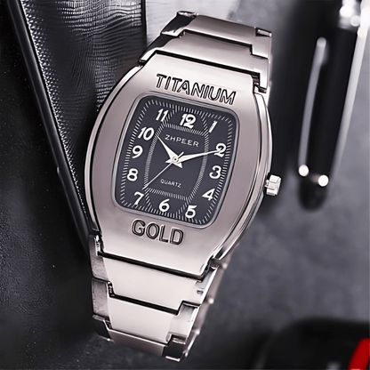 LUXURY TITANIUM GOLD WATCH