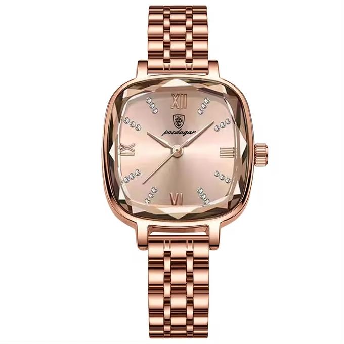 Montre-bracelet élégante et luxueuse pour femme, de forme carrée