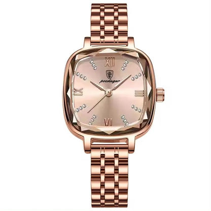 Montre-bracelet élégante et luxueuse pour femme, de forme carrée